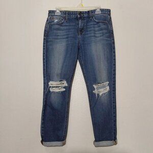 Joe's Jeans Mid-Rise Billie Boyfriend Slim Crop Japanese - 27 - Good Condition